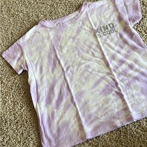 T shirt tie-dye lila for girl
